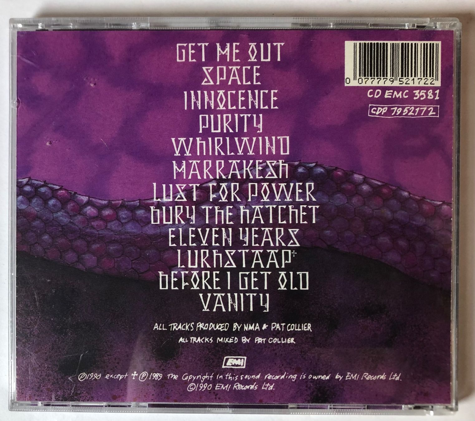 CD: NEW MODEL ARMY - IMPURITY – Usato da Poliez-Pittet venduto da Newtown-Records 1