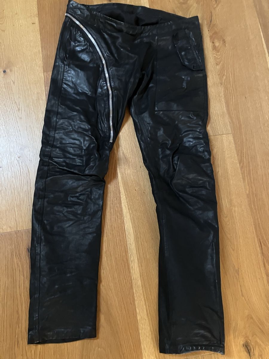 Rick Owens Hosen: Rick Owens Spiral-Lederpants – Gebraucht aus Maracon von hue_6sb7
