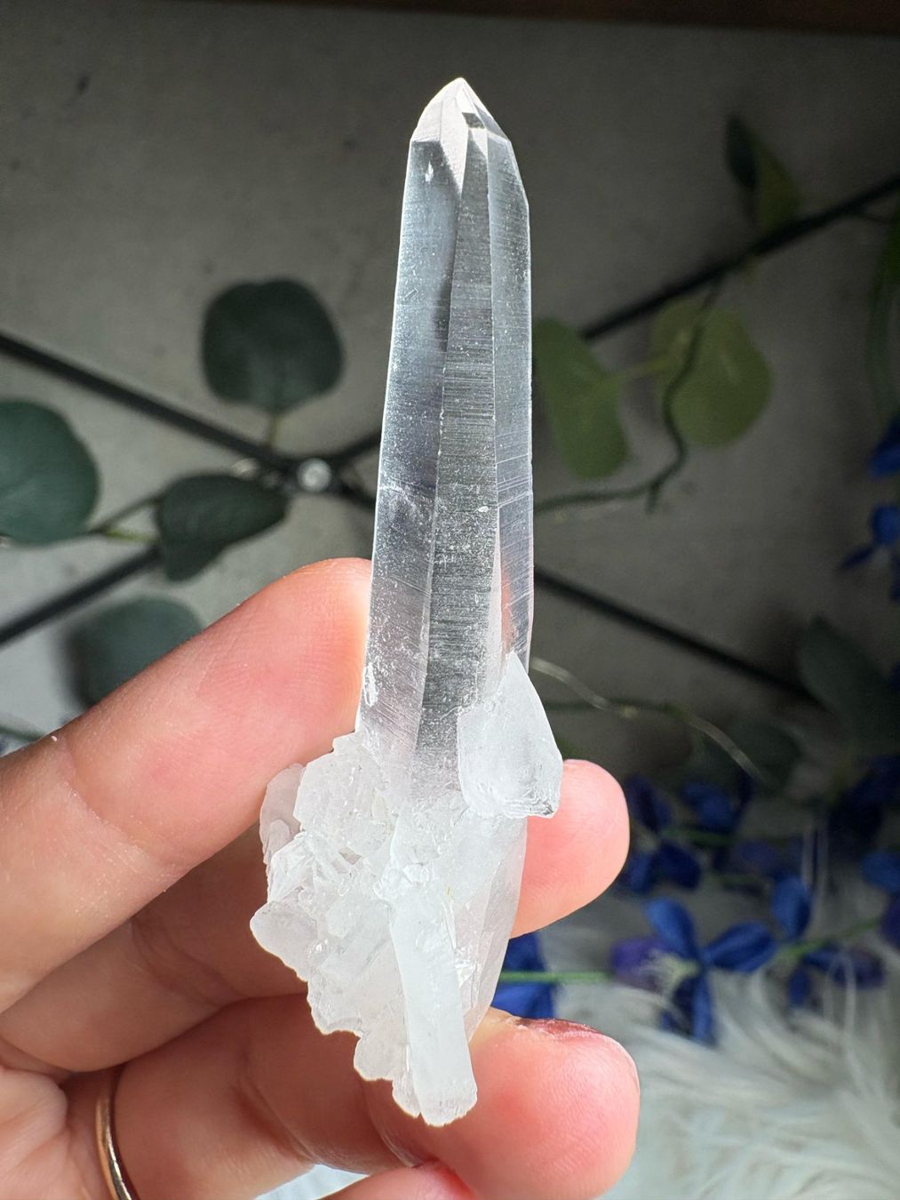 Minerali & Pietre curative: Kolumbianischer Lemurian-Quarz-Cluster – Nuovo (secondo la descrizione) da Neuheim venduto da m.hald 5