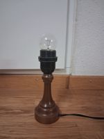 Tischlampe Holz dunkelbraun