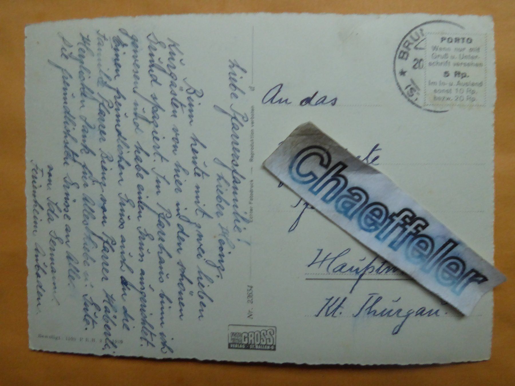 Cartes postales: Schönengrund - Wald ( App. ) – D'occasion à Zürich par Chaeffeler 1