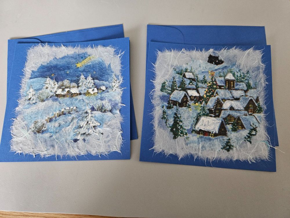 5 spezielle, doppelte Weihnachtskarten mit Umschlag Neu Kaufen auf