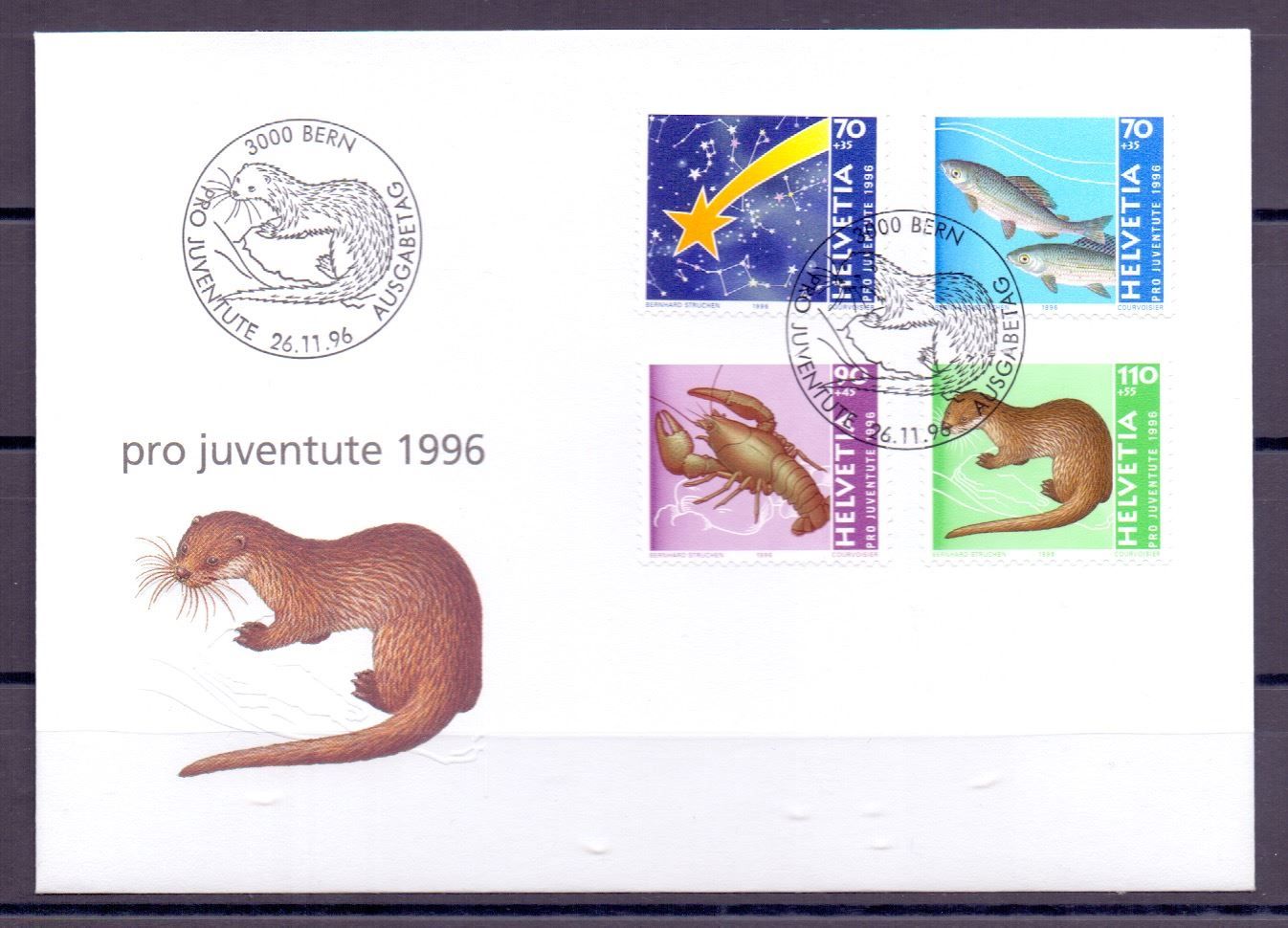 Tutti i francobolli: CH FDC Pro Juventute Satz 1996 – Usato da Koblenz venduto da Markenhimmel