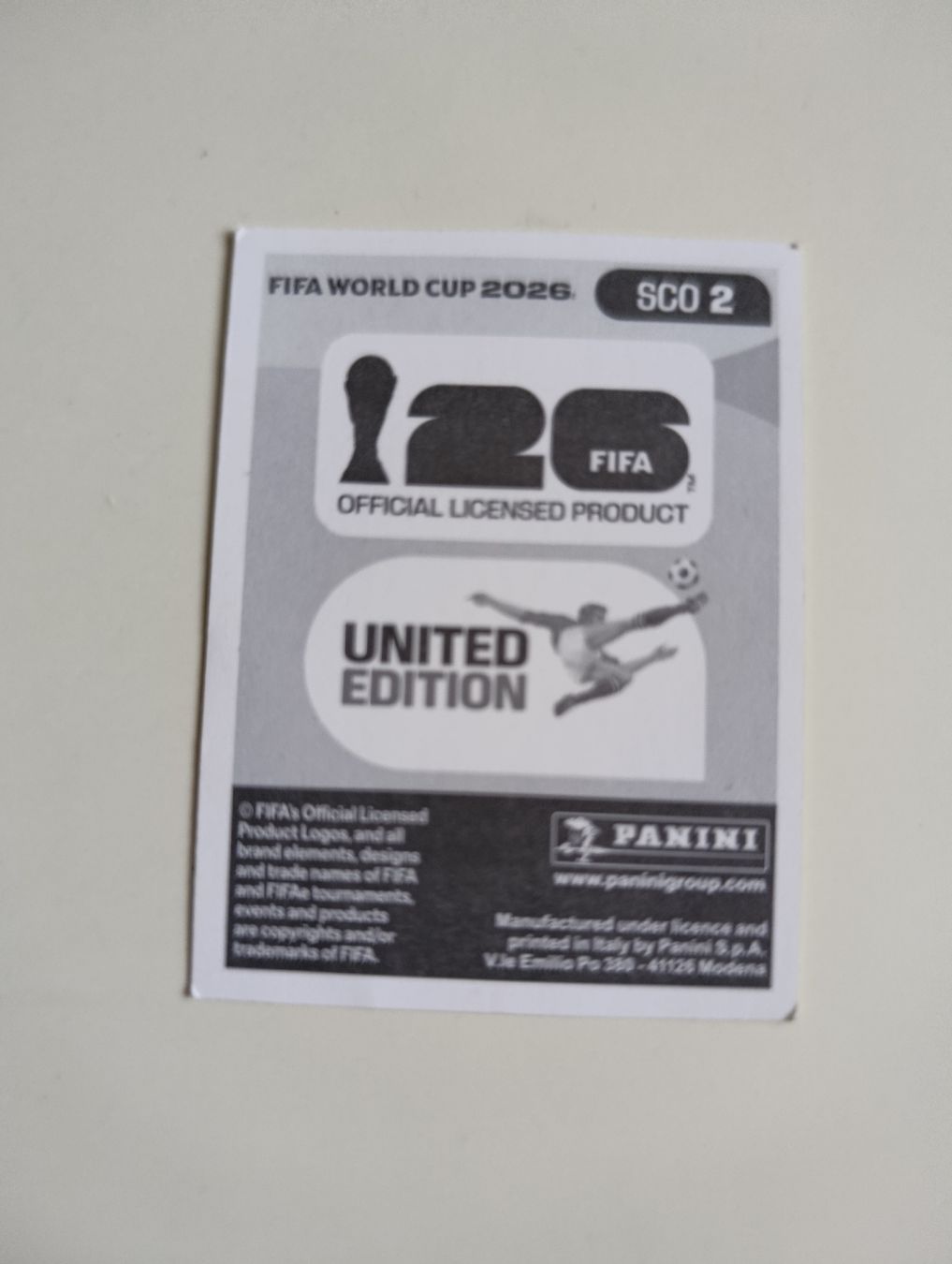 Panini Carte collezionabili: Panini World Cup 2026 SCO 2 – Nuovo (secondo la descrizione) da Lavey-Village venduto da pas_7xd2 1