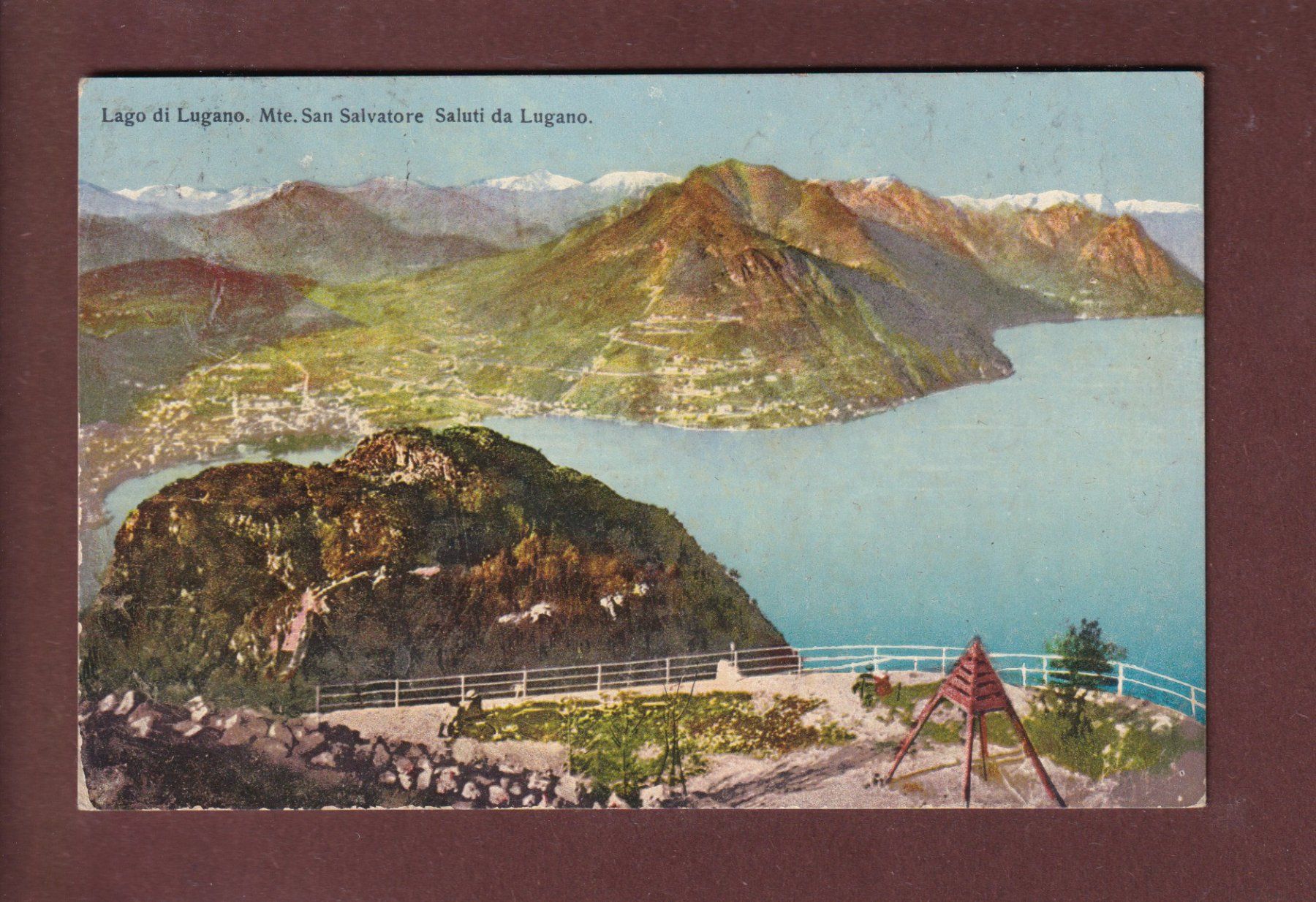 Cartes postales: MONTE SAN SALVATORE - 1912 – D'occasion à Pully par nicecards