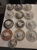Antikes Kaffeeservice, Sammeltassen, verschiedene Stile
