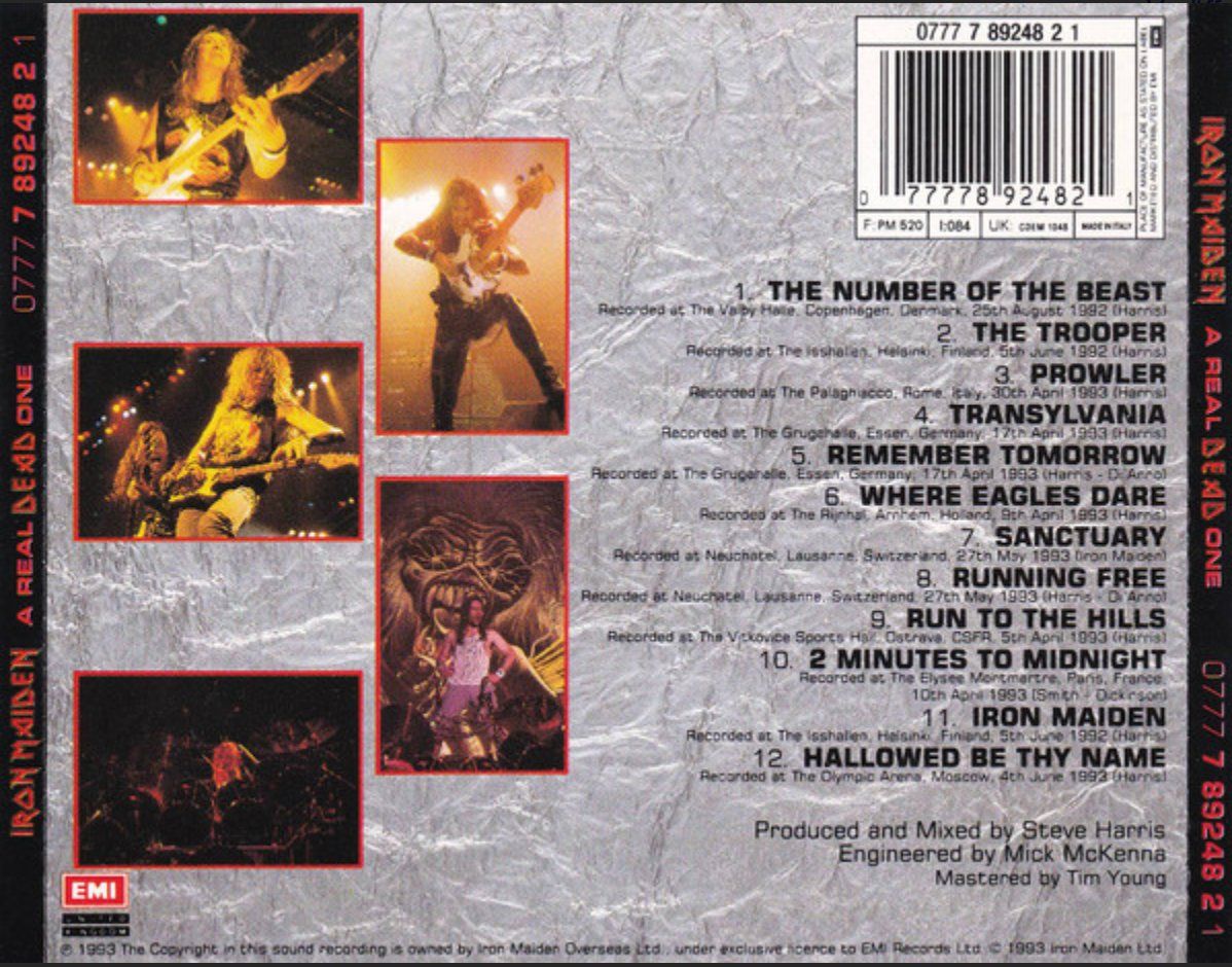 CDs: Iron Maiden - A Real Dead One – Gebraucht aus Brunnen von Barfly5 1