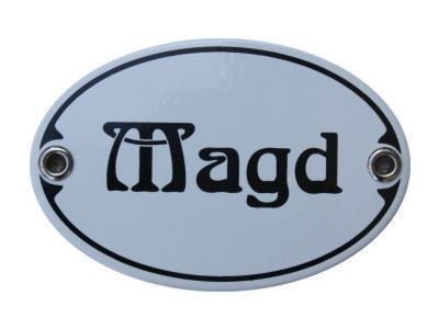 Insegne: Emailschild - Magd – Nuovo e nell'imballaggio originale da Ennetbürgen venduto da open24shop