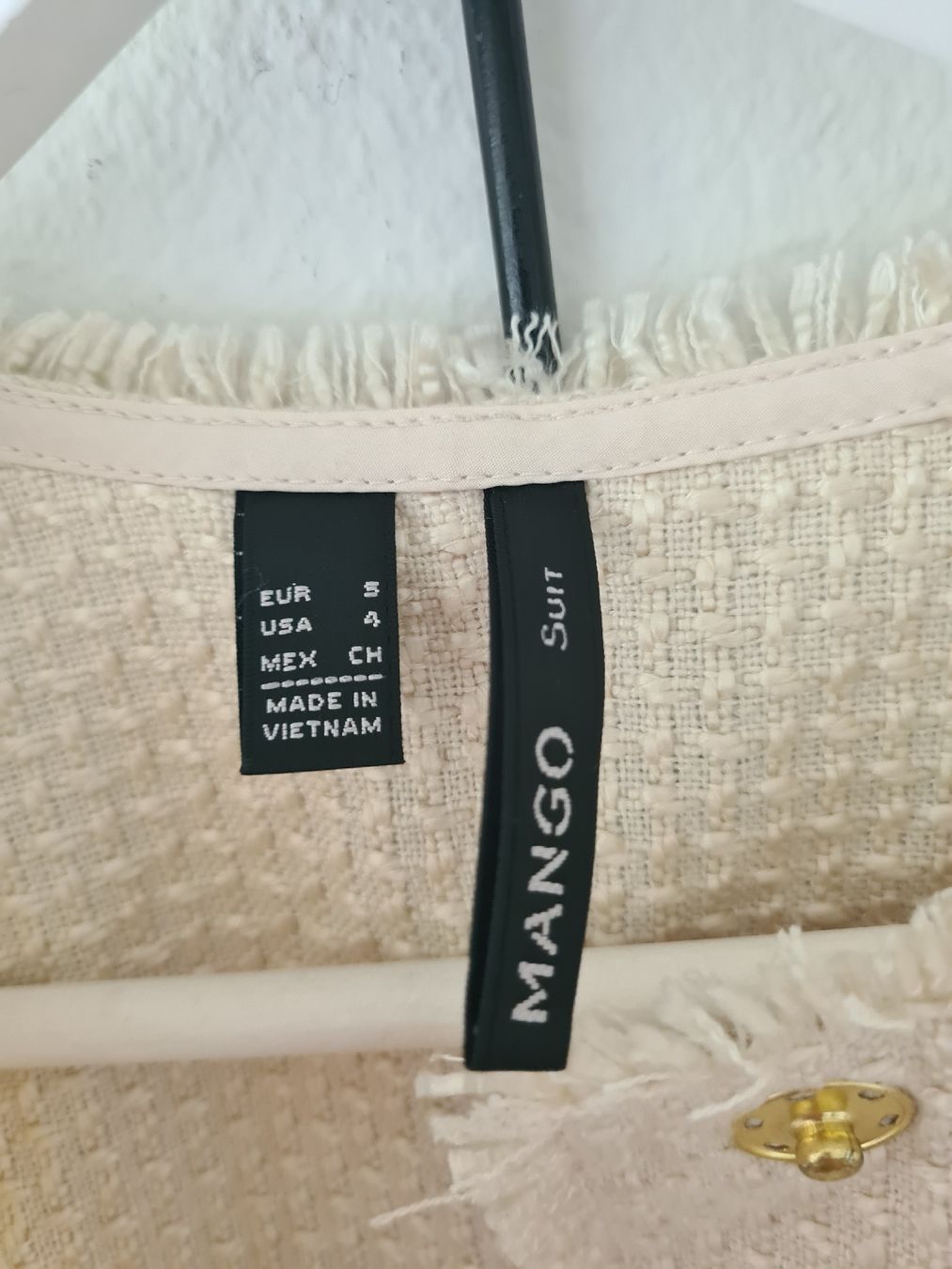 Mango Vestes: Mango Blazer, Gr. S, Bouclé Optik, Beige, – D'occasion à KRIENS par Franzy_Blond10 4