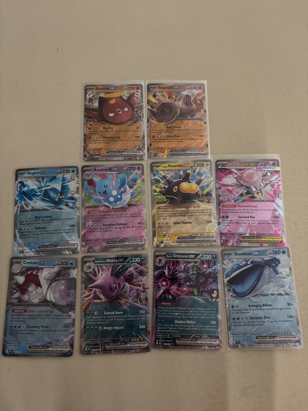 Pokémon Cartes à collectionner: Pokemon Karten Sammlung, 10 EX Karten – Neuf (Voir description) à Widnau par Cardshop_Schweiz