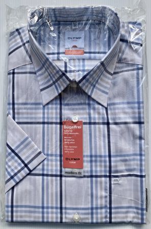 Chemise demi manches Olymp Luxor modern fit neuve. T42