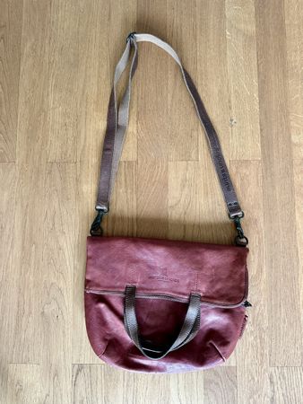 Aunts & uncles Tasche, bordeauxrot, weiches Leder, 
