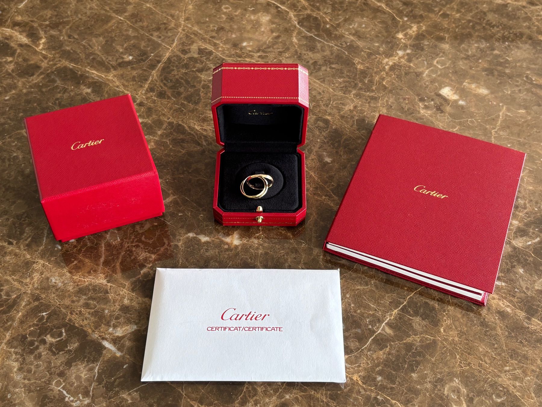 Anelli: Cartier - Trinity Ring - kleines Modell - neu - – Nuovo e nell'imballaggio originale da Ennetbürgen venduto da Lagrene 2