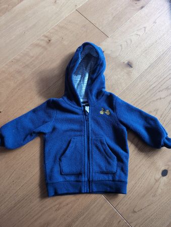Fleecejacke mit Kapuze, Grösse 62/68