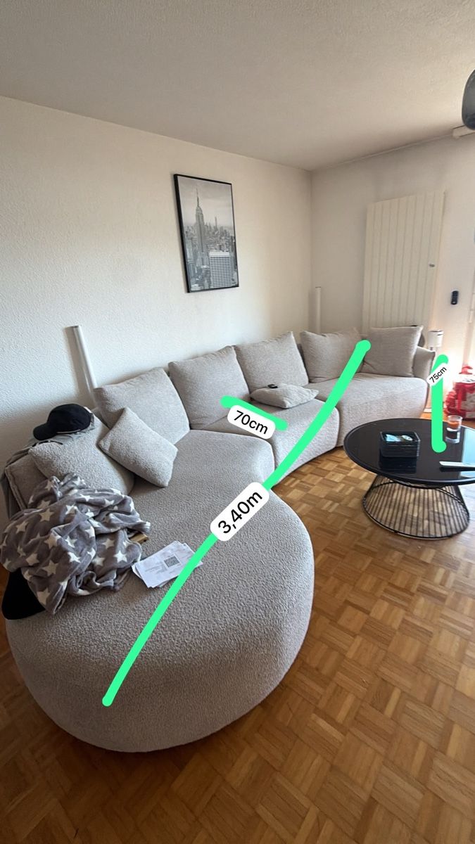 Conforama Sofas: Ecksofa Conforama Venus hellgrau top Zustand – Neuf (Voir description) à Thun par SecchiValues 3