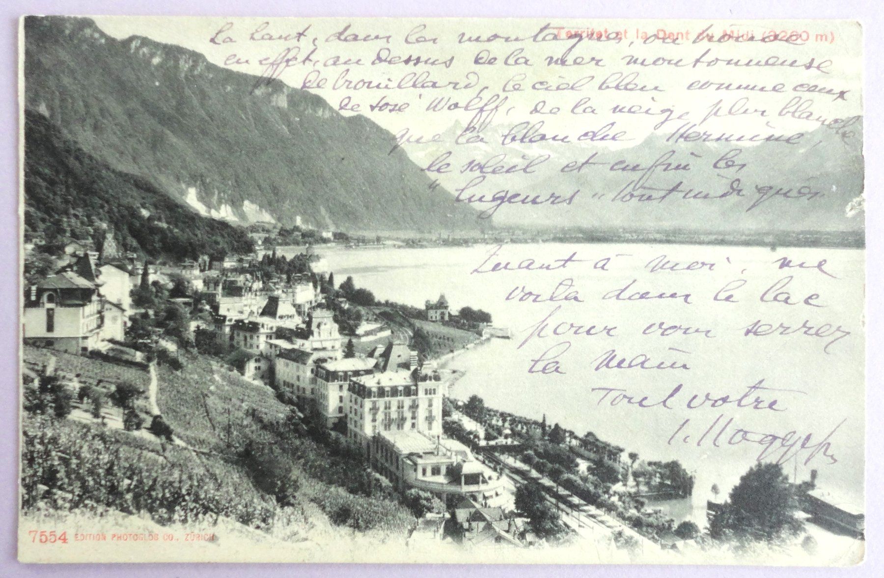 Cartoline postali: Territet et la Dent du Midi – Usato da Fétigny venduto da Billy2miny