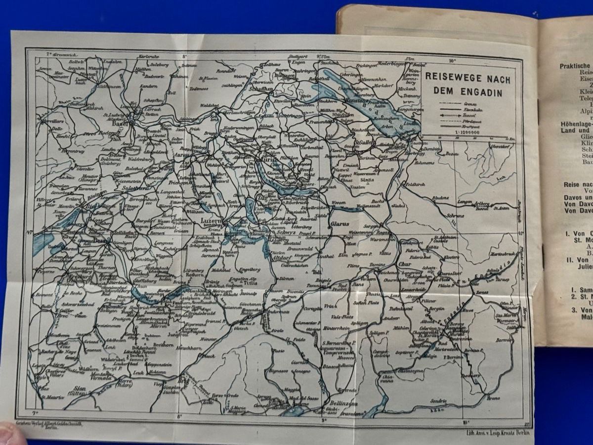Libri: Griebens Reiseführer Engadin und Davos 1927 – Usato da Adliswil venduto da buch_und_kunst 1