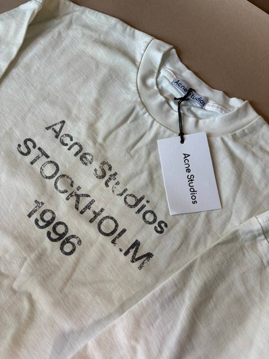 Acne Studios T-shirt: Acne Studios Longsleeve Gr. M, weiss – Nuovo (secondo la descrizione) da Triesen venduto da atos87 1