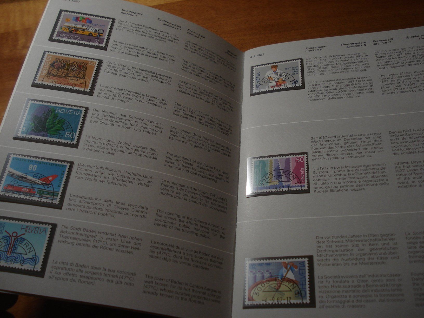 Tutti i francobolli: Jahrbuch Schweiz 1987, ET-o – Usato da Niederwil AG venduto da morostahu 1