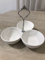 Schönes Vintage Dipschälchen/Servierschale, Weiss