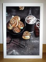 Neu! Pastelbild Coffe-Cinnamonrolls signiert!