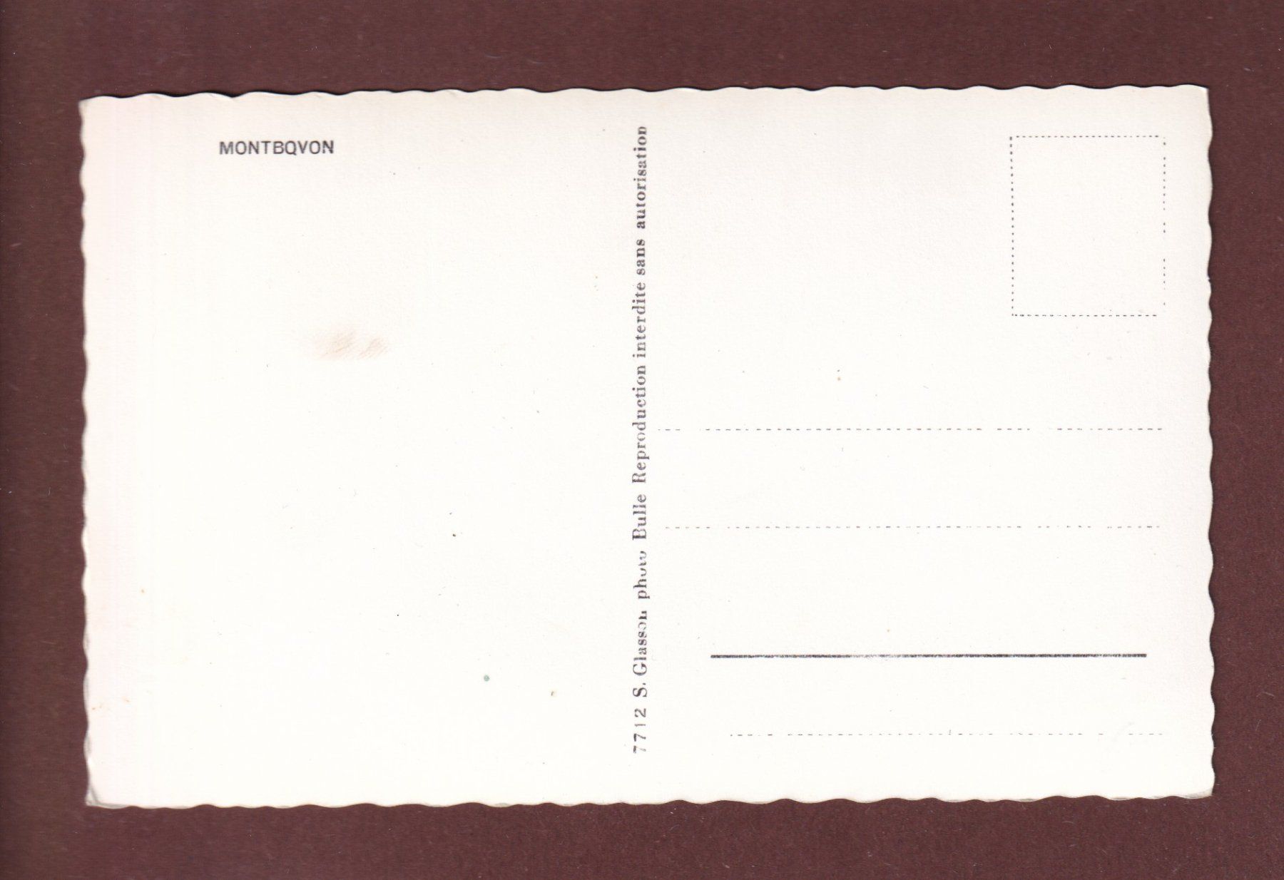 Cartoline postali: MONTBOVON – Usato da Pully venduto da nicecards 1