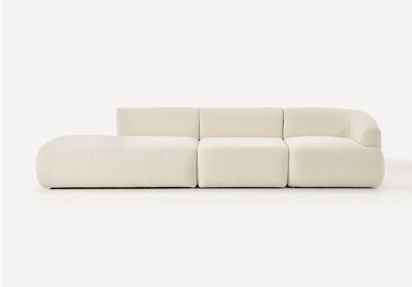 Westwing Divani: Sofa / Couch „Sofia“ in Teddy von Westwing – Usato da Luzern venduto da Smile1001