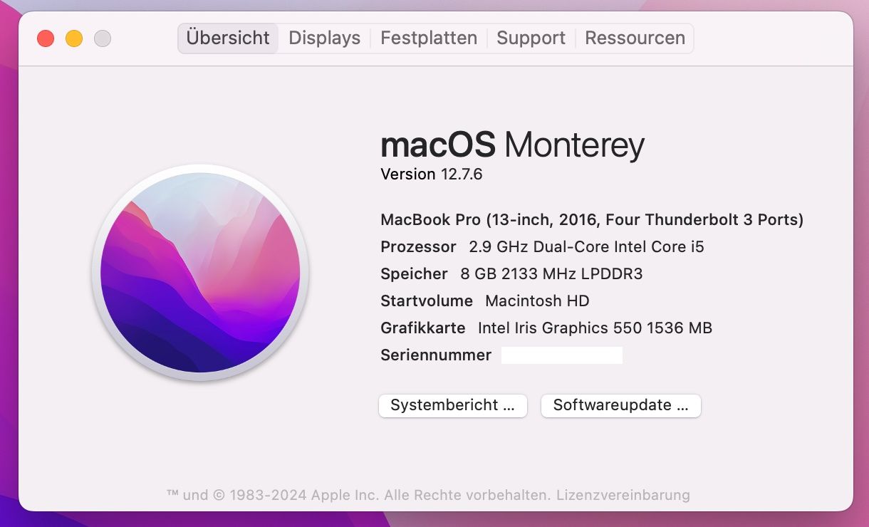 Apple Notebook: MacBook Pro, 13", 512GB SSD, Retina, SpaceGrey, Touch Bar – Difettoso da Wettingen venduto da Jasper73 4