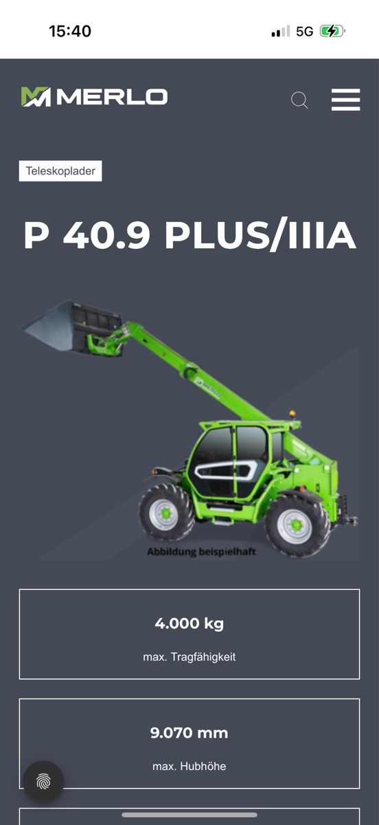 Caricatori: Merlo Lader Pneulader Stapler Bagger – Usato da Niederbipp venduto da baggerch 5