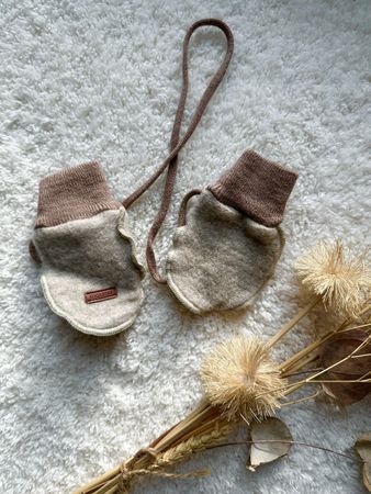 Süsse Baby Wollfäustlinge Gr. 6 Mt- Herbst/Winter 🧤🍂