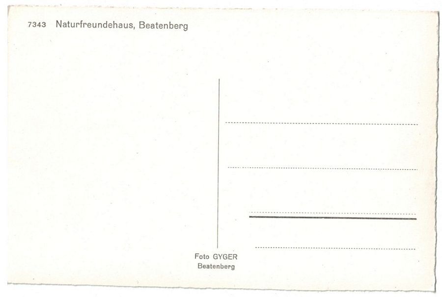 Cartoline postali: Beatenberg, Naturfreundehaus um 1950 – Usato da Frauenfeld venduto da POML 1