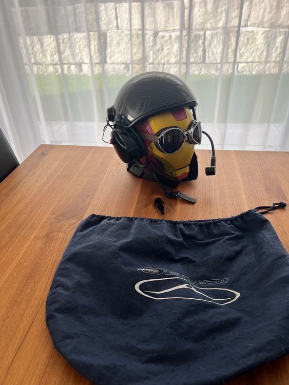 Paramotor Helm , Headset und PMR Funkgerät (Neu (gemäss Beschreibung ...