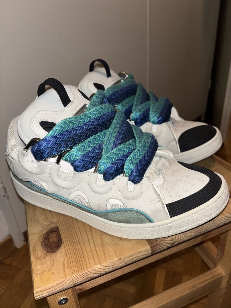 Lanvin Scarpe da uomo: Baskets Lanvin Curb turquoise à moitié prix !!! – Nuovo (secondo la descrizione) da Chêne-Bougeries venduto da sor_9rzp 2