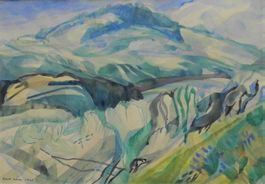 WANNER Ernst 1917 - 2002 ausdrucksstarke Gebirgslandschaft