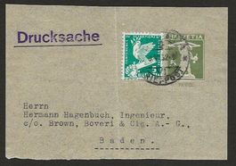 1932 10 Rp. Streifband Ganzsache Vorderseite
