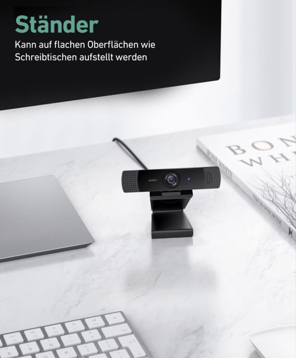 Aukey Webcam: Webcam 1080p Aukey PC-LM1E – Nuovo (secondo la descrizione) da Crissier venduto da den_gb8b