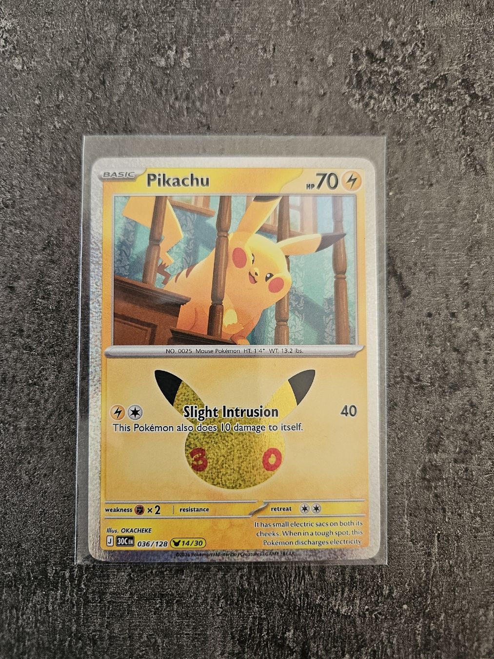Pokémon Carte collezionabili: Pickachu 30th Celebration 036/128 EN – Nuovo (secondo la descrizione) da Aarau venduto da san_pb85