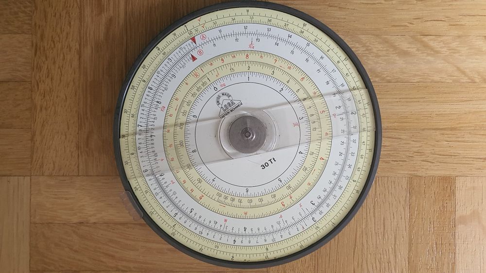 Rechenscheibe LOGA 30 Tt mit Originaletui ca. 50 jährig | Kaufen auf ...