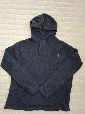 Polo Ralph Lauren Bleu Marine Pull-Over à Capuche, Homme