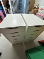 2x SchubladenkommodenWeiss, ideal für Büro & Wohnen