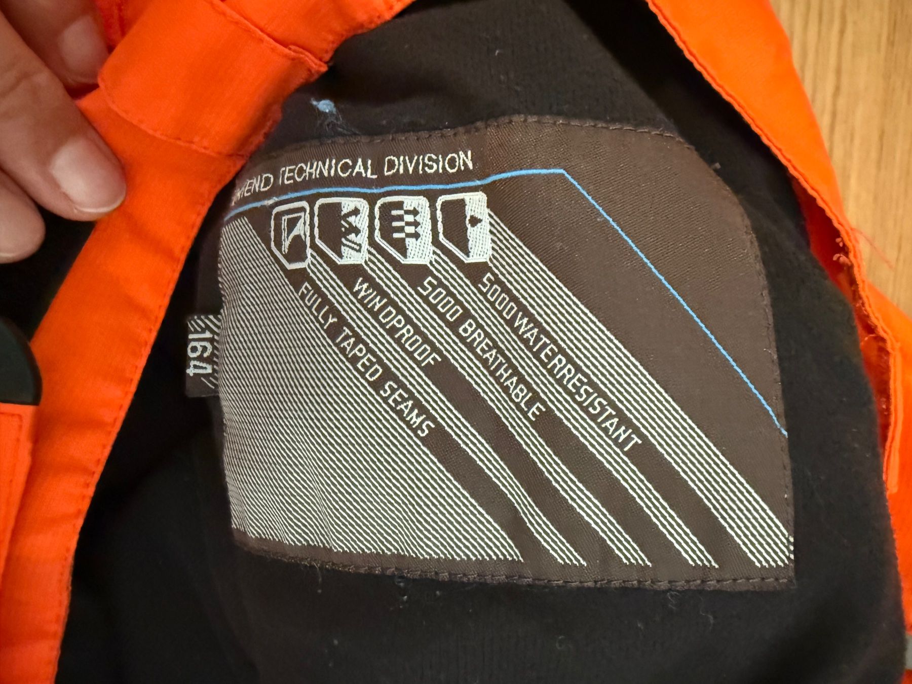 Hosen: Orange Skihose Gr 164 – Gebraucht aus Hünibach von rotestandem01 1