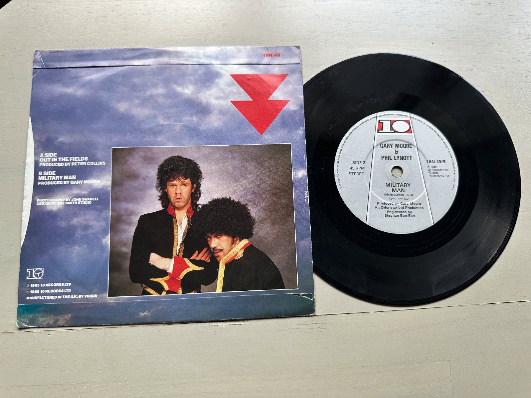 Dischi in vinile: GARY MOORE THIN LIZZY tolle Single Kult PHIL LYNOTT Blues – Usato da Basel venduto da Partridge 1