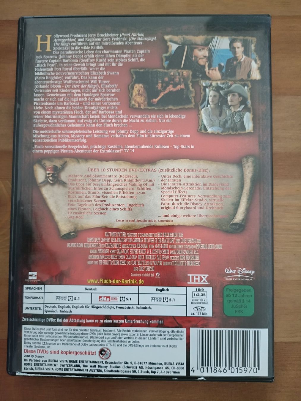 Tutti i DVDs: Fluch der Karibik – Special Edition – Usato da Aarau venduto da d_m_bf6g 1