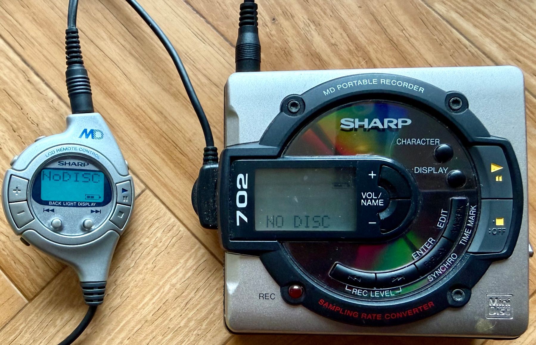 Minidisc: Sharp Minidisc portable Recorder Player MD-MS702H TOC Error – Defekt aus Aarau von Grogu66