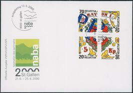 2000 - Naba II - Blockausschnitte - Ersttagsbrief FDC ET