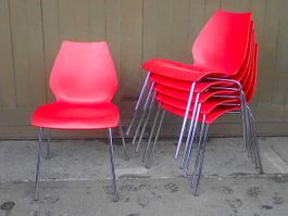 6 Stuhl Maui Kartell Design Vico Magistretti Esstisch