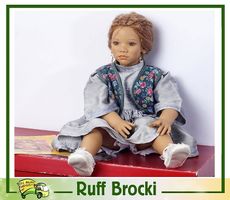 Annette Himstedt Puppe 1993/94 mit Zertifikat, Originalkleid