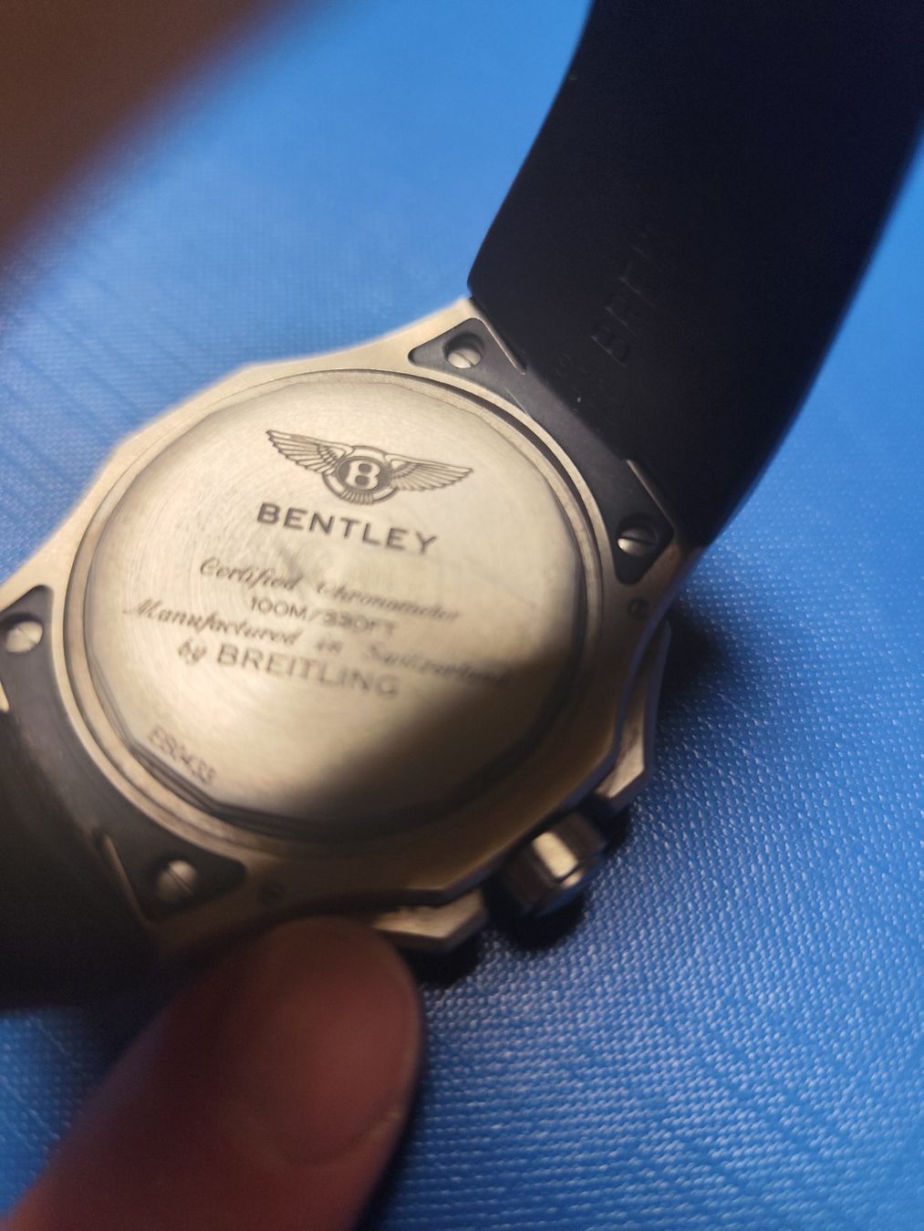 Breitling Orologi: Breitling for Bentley Chronometer E80433 Herrenuhr schwarz – Usato da Villeret venduto da spi_7zhz 1