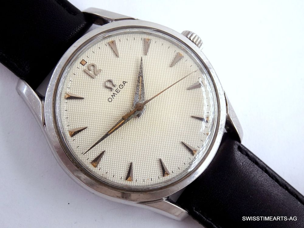OMEGA 1952ER HANDAUFZUG 283 WAFFLE DIAL 2640-8 SC SAMMLERUHR