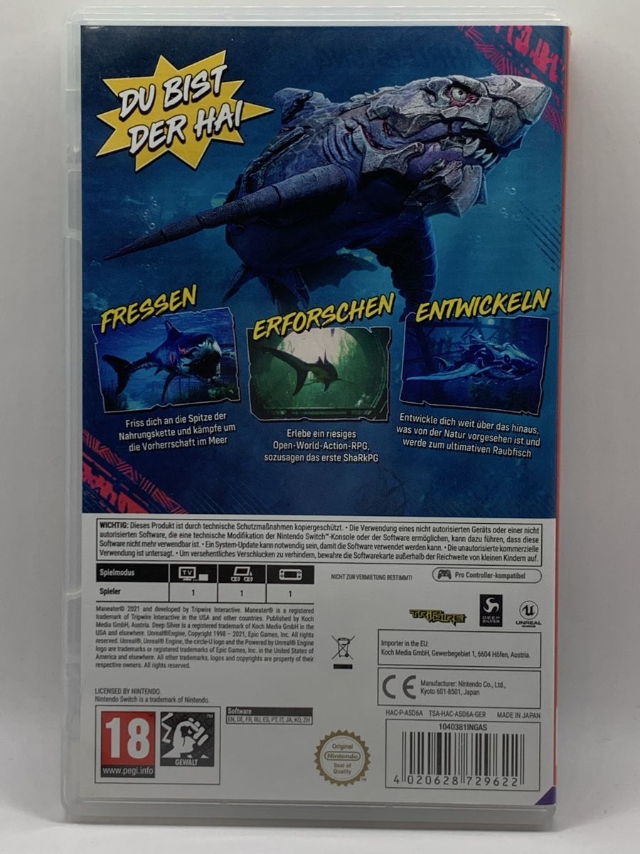 Nintendo Giochi: Nintendo Switch - Maneater – Usato da Ostermundigen venduto da RG-Collector 1